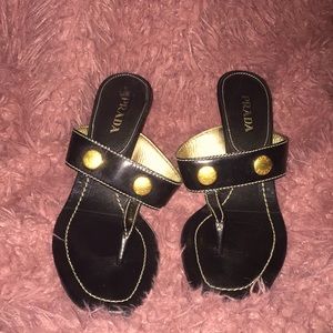 Auth Prada heels size 37 1/2